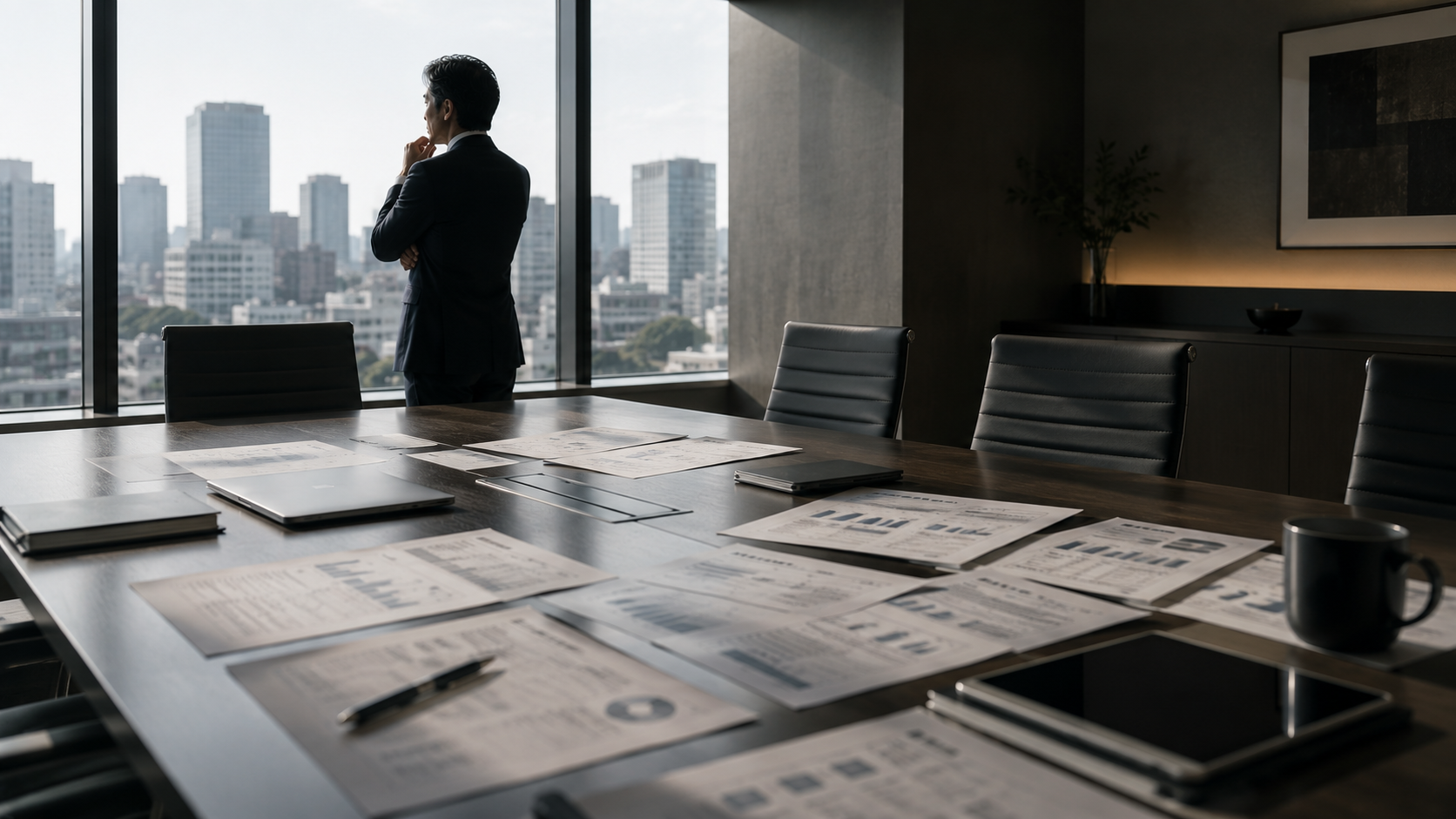 AI導入について検討する企業担当者のイメージ