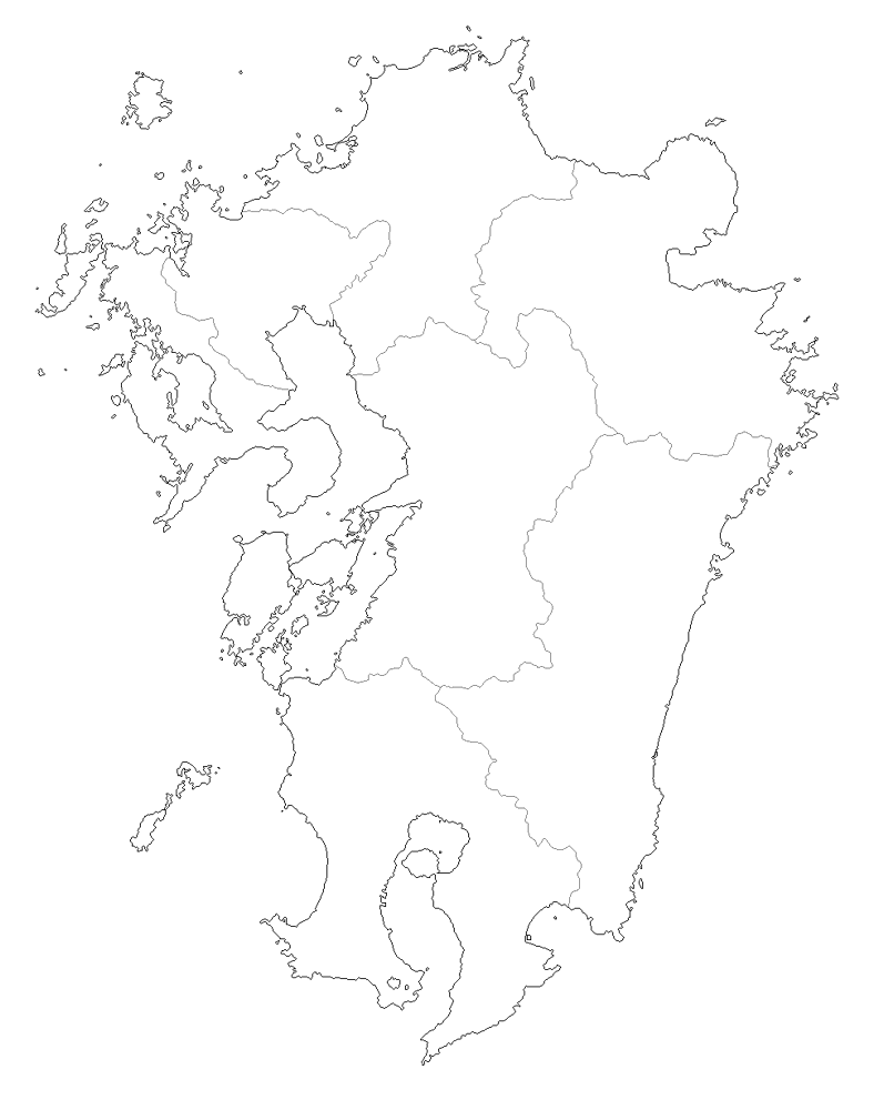 長崎・福岡・佐賀を中心とする九州地方の対応エリア地図